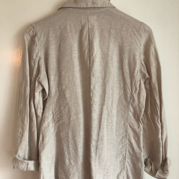 Linen oat/flax blazer - Picture 8 of 8